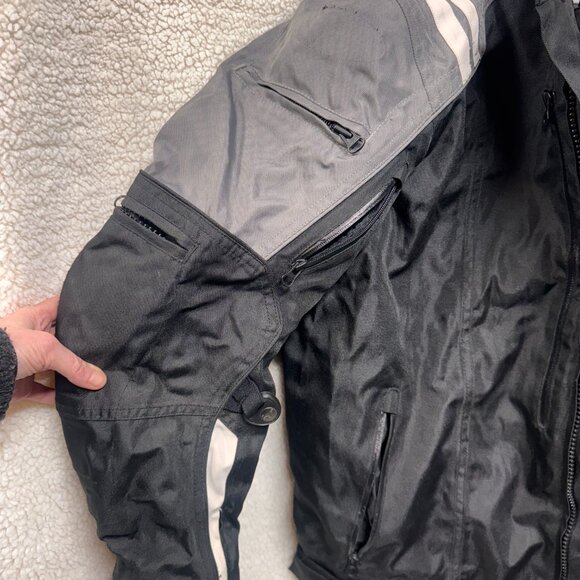 Joe Rocket Protective Padded Motorcycle Jacket Mens Size XL Large Black Gray - Picture 7 of 10